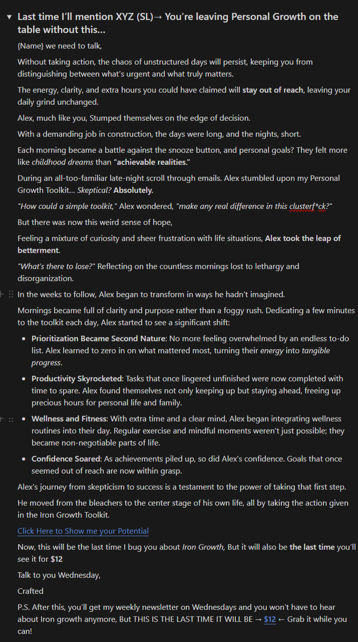 Low Ticket Sequence 3